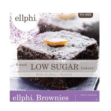 Ellphi Brownie-mix Suikervrij 500g, Verzenden, Nieuw