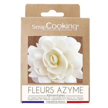 ScrapCooking XXL Ouwel Decoratie Bloem Wit 10cm, Verzenden, Nieuw