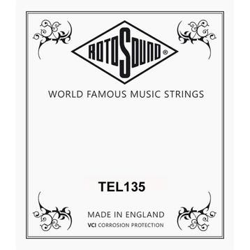 Rotosound TEL135 .135 snaar for elektrisch bass, black nylon, Ophalen of Verzenden, Nieuw