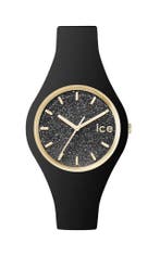 Ice Watch IW001349 ICE glitter Horloge - Siliconen - Zwart -, Verzenden, Nieuw
