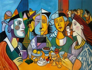 Adriano Ferretti (1976) - Prosopagnosia al banchetto blu
