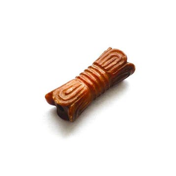 Oud-Chinees Hard Stone XS kraaltalisman met gravures - 30 mm