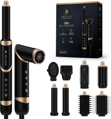Wellshine Airstyler Nova 8-in-1 - Zwart, Verzenden, Nieuw