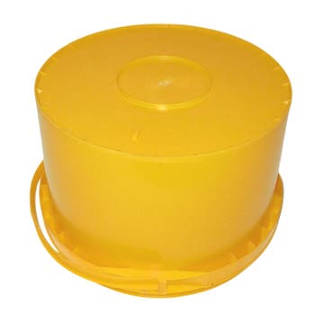 Emmer met handvat 10 liter, 32cm, nieuw, geel per stuk, Ophalen of Verzenden