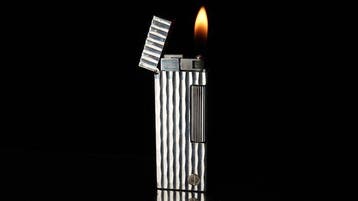 Dunill - Bamboo Pattern Rollagas Lighter - Zonder, Nieuw