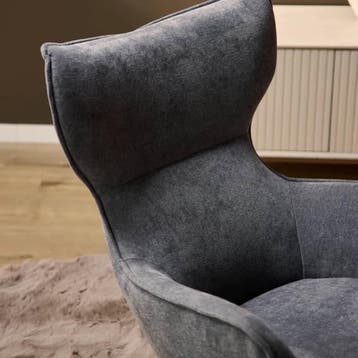 Fauteuil Julia | Antraciet | Starfurn, Ophalen of Verzenden, Nieuw