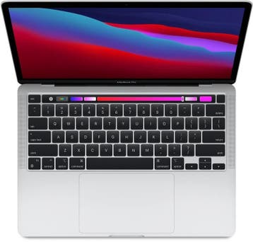Apple MacBook Pro M1 13 8-Core GPU , 16GB, 256GB SSD, Zilve, MacBook Pro, 256 GB, Qwerty, Overige groottes
