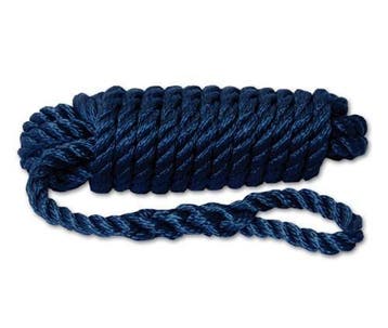 Fenderlijn 10mm navy 3 strengen 2,5m set van 2, Ophalen of Verzenden, Nieuw, Lijn of Blok