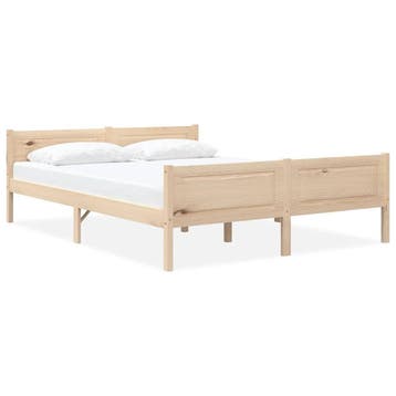 vidaXL Bedframe massief grenenhout 160x200 cm, Bruin, Verzenden, 200 cm, 160 cm