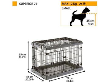 Ferplast Superior Hondenbench - Opvouwbaar - 3 Deuren -, Dieren en Toebehoren, Verzenden, Nieuw