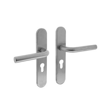 Intersteel Deurkruk Recht op schild profielcilindergat 55mm, Verzenden, Nieuw
