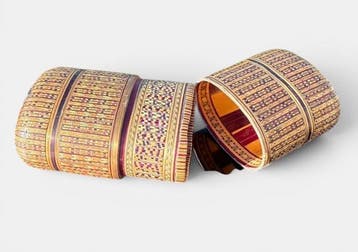 Sigarendoos - Rattan - Antieke sigarendoos