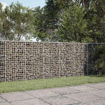 vidaXL Gabion met 3,5 mm Draad en 5x5 cm Gaas 250x30x100 cm, Verzenden, Nieuw, IJzer