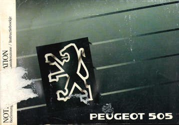 1989 PEUGEOT 505 INSTRUCTIEBOEKJHE HANDLEIDING NEDERLANDS, Verzenden
