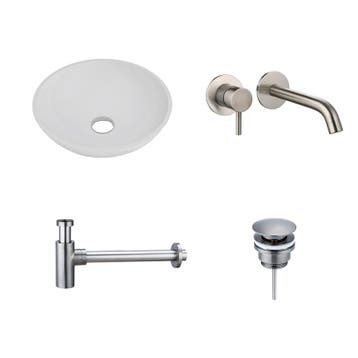 Sani Royal Solid Surface Waskomset Aquino rond Gun, Nieuw