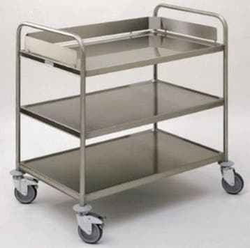 Hupfer Afruimwagen met 3 bladen / ZWAAR MATERIAAL, Verzenden, Nieuw in verpakking