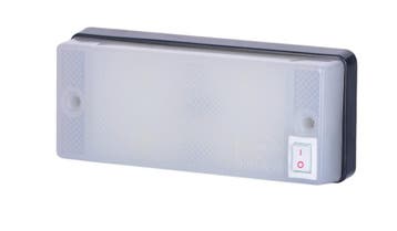 Led Interieurlamp Wit Met Schakelaar 12/24 Volt - Interieurv, Ophalen of Verzenden, Nieuw, Universele onderdelen