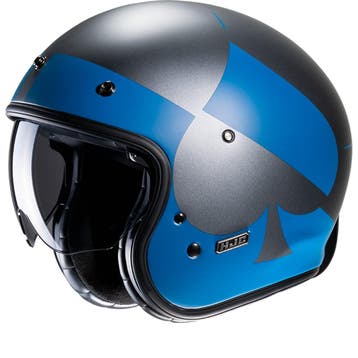 Hjc V31 Kuz Blauw Grijs MC2SF Jethelm, Nieuw met kaartje, Heren, Verzenden, HJC