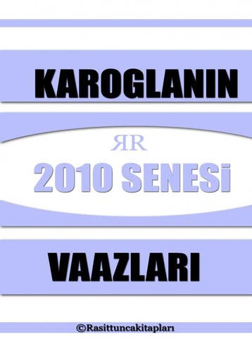 Rasit Tuncann 2010 Senesinde Yapt Tasavvufi Vaazlar, Ophalen of Verzenden, Nieuw, Rait Tunca