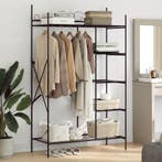 vidaXL Open Kledingkast met plank Zwart 104,5 x 45 x 172 cm, Huis en Inrichting, Kasten | Kledingkasten, Verzenden, Nieuw