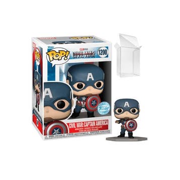 Funko Pop  Captain America:  BuildAScene  Captain America, Verzenden, Nieuw
