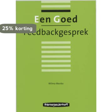 Een goed feedbackgesprek - W. Menko 9789006950182, Boeken, Verzenden, Zo goed als nieuw, W. Menko