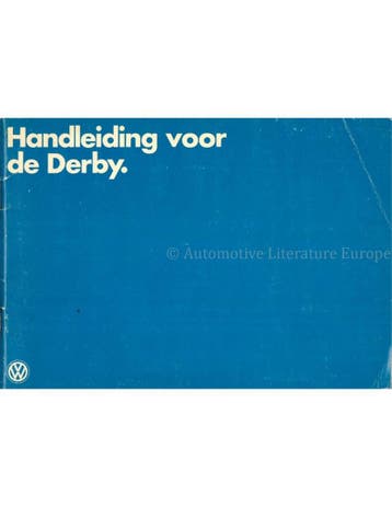 1978 VOLKSWAGEN DERBY INSTRUCTIEBOEKJE NEDERLANDS