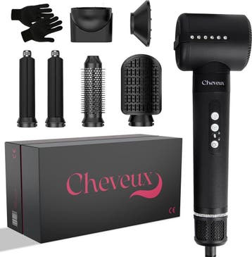 Cheveux 7-in-1 Airstyler PRO - Zwart - Krultang -, Ophalen of Verzenden, Zo goed als nieuw