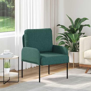 vidaXL Banken met kussen 55cm Donkergroen Multiplex, Huis en Inrichting, Verzenden, Nieuw, Minder dan 150 cm