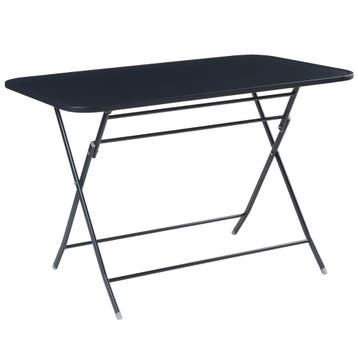 Klaptafel Sande tuintafel metaal vierkant 71x110x70 cm zwart, Verzenden, Nieuw