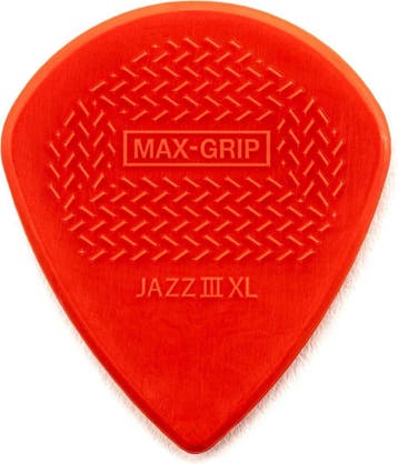 Jim Dunlop Jazz III XL Max Grip Red Nylon Plectrum 1.38 mm, Muziek en Instrumenten, Instrumenten | Toebehoren, Ophalen of Verzenden
