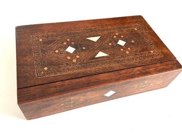Marqueterie Doos voor het presenteren van sigaren of