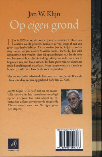 Op eigen grond / Citerreeks 9789401907378 Jan W. Klijn, Boeken, Verzenden, Gelezen, Jan W. Klijn