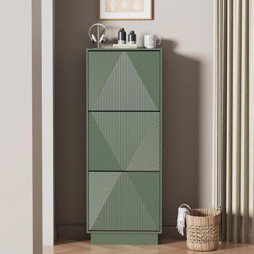 Schoenenkast - Schoenenrek - 50x24x131 cm - Groen - UEV, Verzenden, Zo goed als nieuw