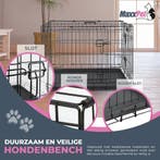 MaxxPet Hondenbench met Plaid - Zwart - 61x43x48 (Dier), Dieren en Toebehoren, Verzenden, Nieuw