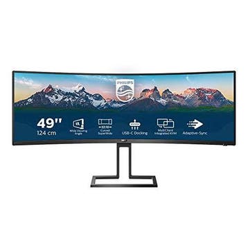 Philips 499P9H/00 Ultrawide Curved met webcam, Computers en Software, Philips, 3 tot 5 ms, Curved, VA