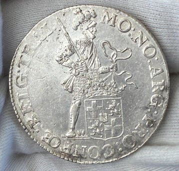 Nederland, Utrecht Zilveren Dukaat 1796 Zeer Zeldzaam (RR) /