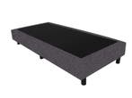 Budget Boxspring 90x200 cm - Donkergrijs Linnenlook, Verzenden, Nieuw, Modern