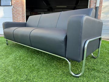 Bankstel Gispen Classic bank 441design  leer in Nieuwe staat, Huis en Inrichting, Design, Driepersoons, Rechte bank, 200 tot 250 cm