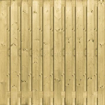 CarpGarant Vuren Schutting 21-planks 180 x 180 cm, Nieuw