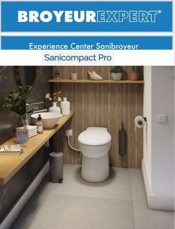 Sanibroyeur Sanicompact Pro, Doe-het-zelf en Verbouw, Sanitair, Ophalen of Verzenden, Nieuw, Toilet