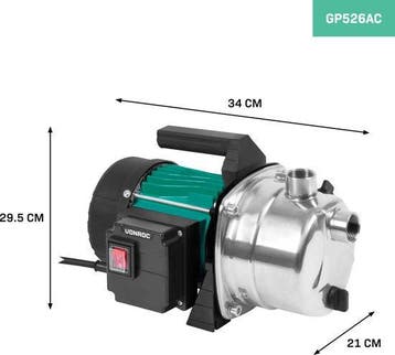 2dekans | VONROC Beregeningspomp / Waterpomp 1000W - 3500l/u, Ophalen of Verzenden, Zo goed als nieuw