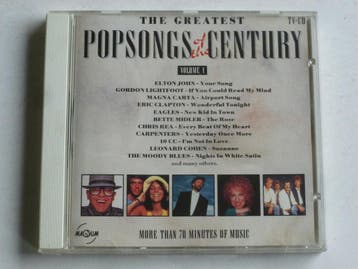 The Greatest Popsongs of the Century - volume 1, Ophalen of Verzenden, Zo goed als nieuw