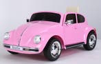 Kinderauto, VW BEETLE,  roze, 12V , leder, 2.4ghz, NIEUW!!, Ophalen of Verzenden, Nieuw