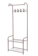Staand Kledingrek met Planken en Haken – Metalen Garderobere, Verzenden, Nieuw