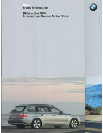 2004 BMW GENÈVE HARDCOVER PERSMAP ENGELS, Nieuw, BMW, Author