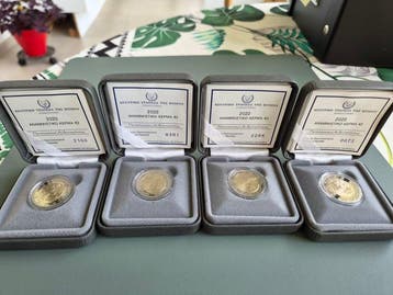 Cyprus. 2 Euro 2022/2023 (4 coins) Proof (Zonder