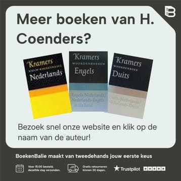 Kramers handwoordenboek Engels-Nederlands 9789068822939, Boeken, Woordenboeken, Verzenden, Gelezen, H. Coenders