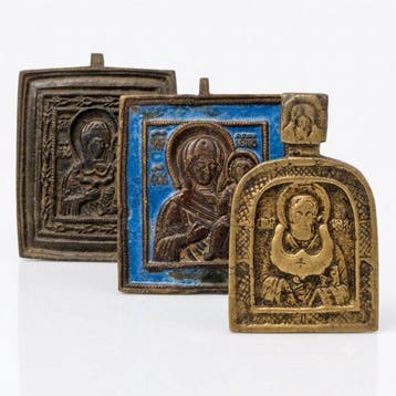 Icoon - Moeder Gods van Smolensk, Nikolaas de Wonderdoener,