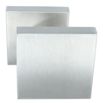 Voordeurknop BASICS BSQ60V vast op rozet rvs, Verzenden, Nieuw